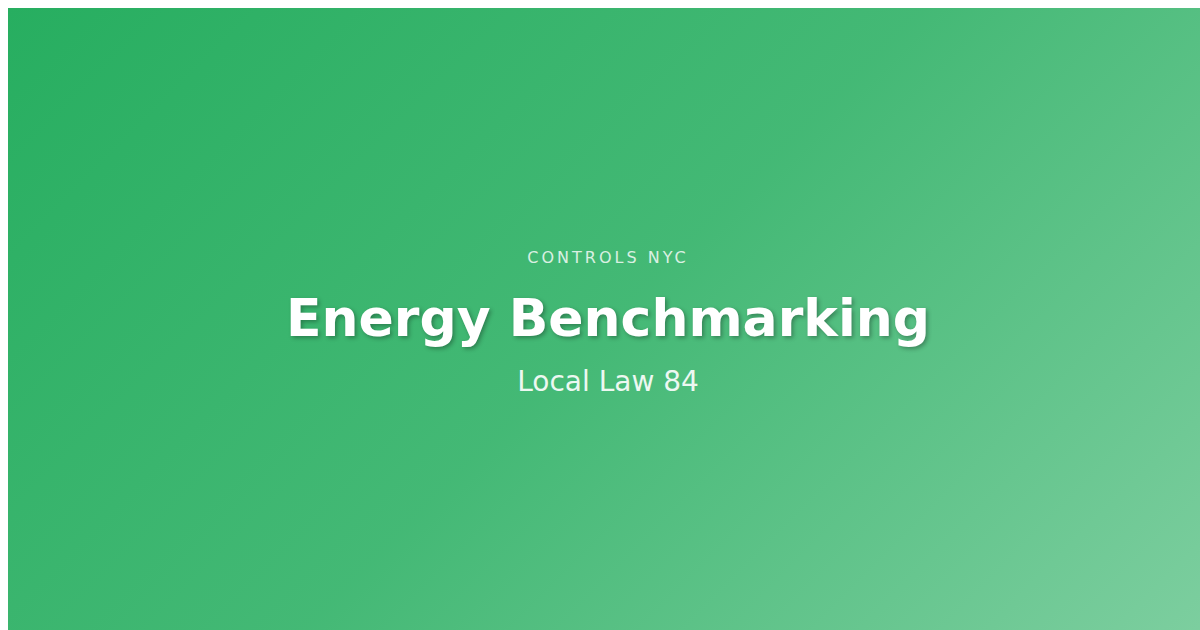 Energy Benchmarking: Using Your BMS Data for Local Law 84