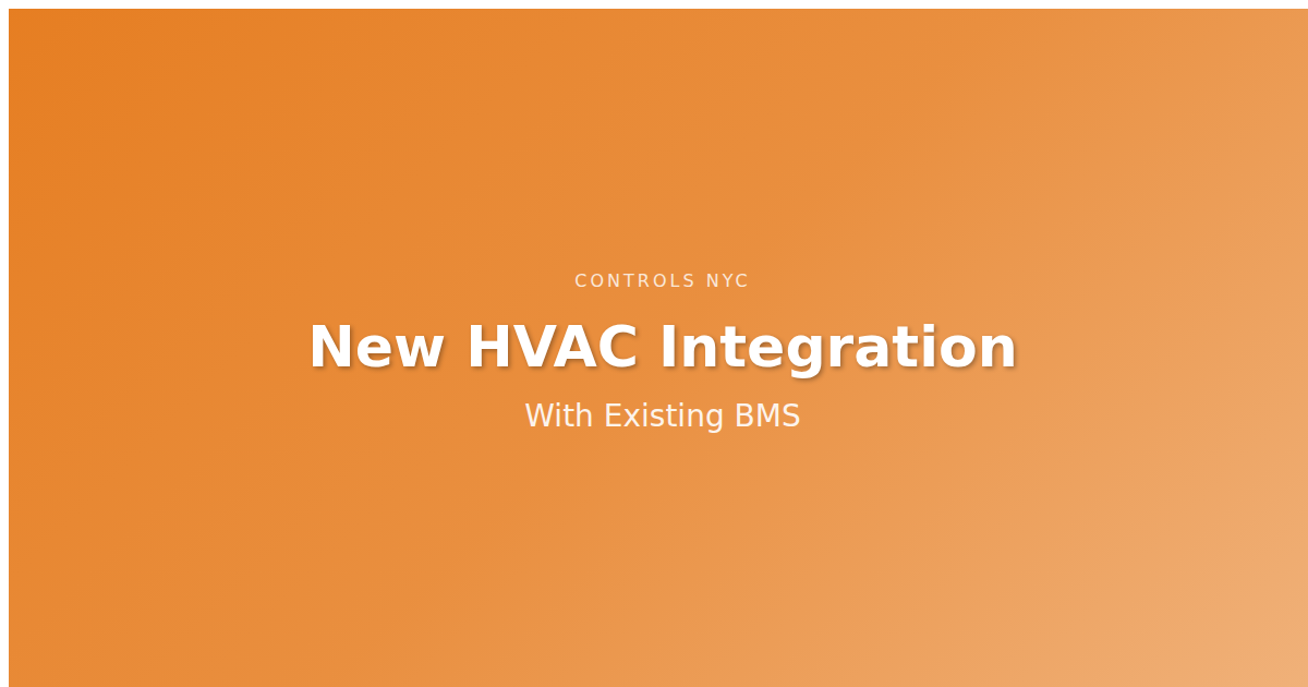 Integrating New HVAC Equipment with an Existing BMS