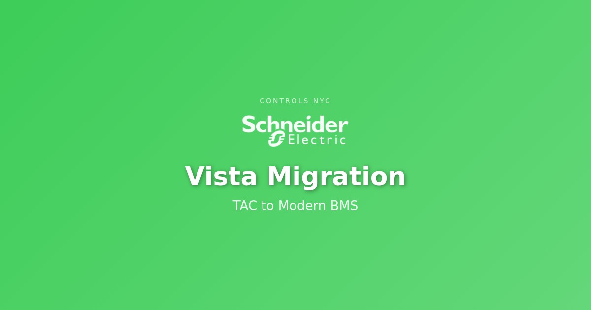 TAC/Schneider Vista: Migration Paths for Aging Systems