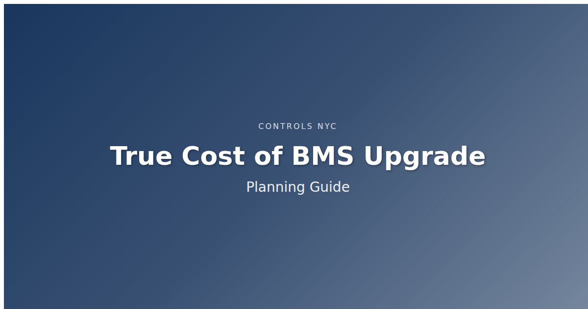 The True Cost of a BMS Upgrade: What to Budget For